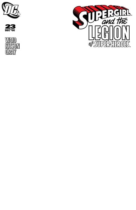 DC Comics NEW THIS WEEK SUPERGIRL AND THE LEGION OF SUPER HEROES #23 FACSIMILE EDITION CVR D BLANK CARD STOCK VAR (VF/NM)