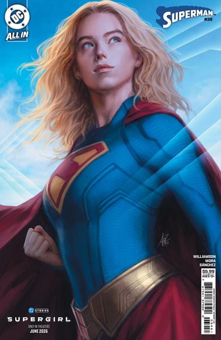 DC Comics NEW THIS WEEK SUPERMAN #39 CVR E STANLEY ARTGERM LAU SUPERGIRL MOVIE CARD STOCK VAR (THE REIGN OF THE SUPERBOYS) (VF/NM)