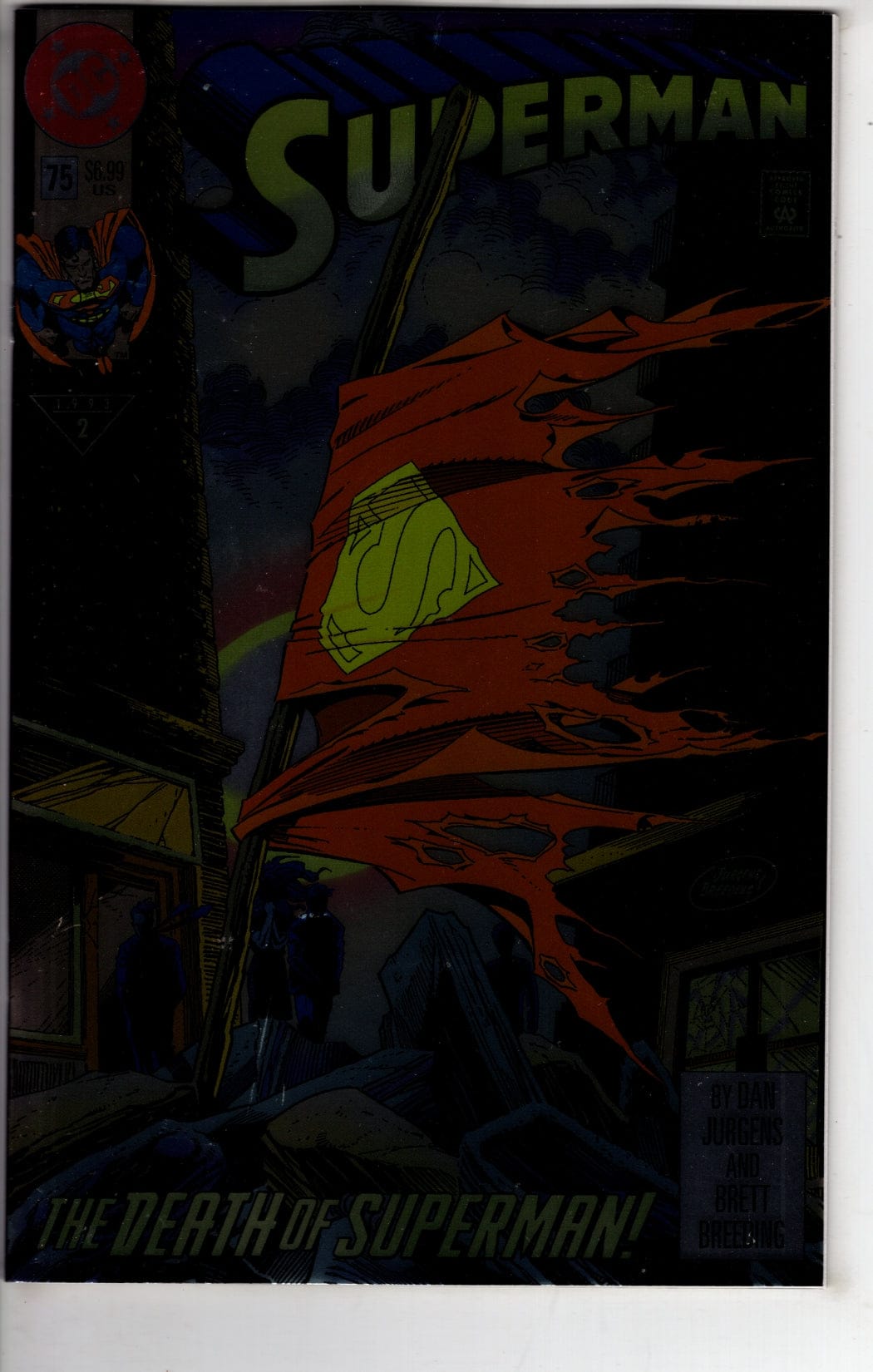DC Comics NEW THIS WEEK SUPERMAN #75 FACSIMILE EDITION CVR B DAN JURGENS FOIL VAR (VF/NM)