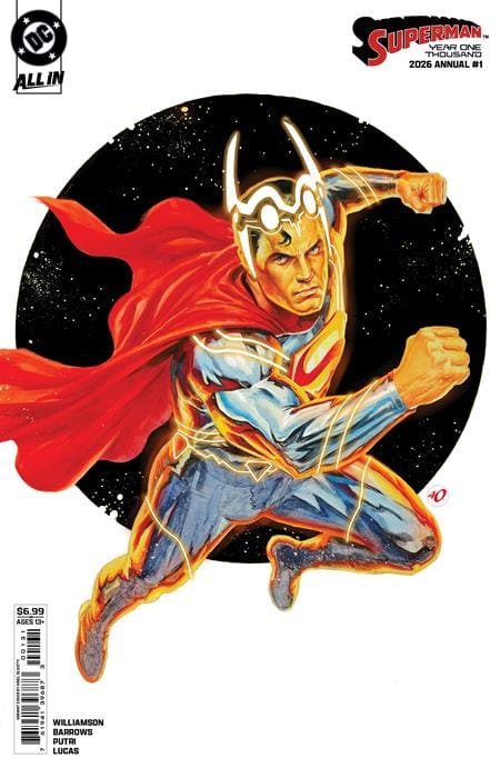 DC Comics NEW THIS WEEK SUPERMAN ANNUAL YEAR ONE THOUSAND #1 (ONE SHOT) CVR C ARIEL OLIVETTI CARD STOCK VAR (DC K.O.) (VF/NM)
