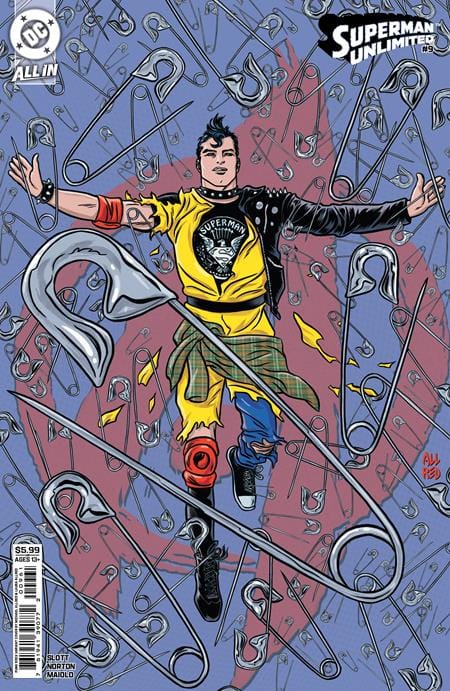 DC Comics NEW THIS WEEK SUPERMAN UNLIMITED #9 CVR F MICHAEL ALLRED PUNK ROCK CARD STOCK VAR (VF/NM)