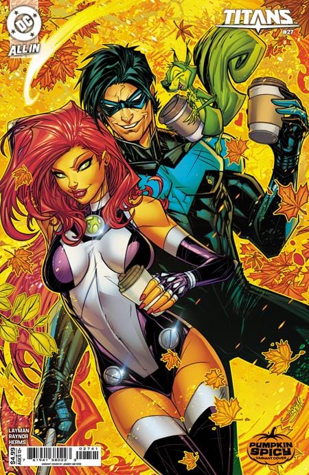 DC Comics NEW THIS WEEK TITANS #27 CVR D JONBOY MEYERS PUMPKIN SPICY CARD STOCK VAR