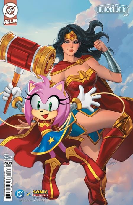 DC Comics NEW THIS WEEK WONDER WOMAN #33 CVR E LESLEY LEIRIX LI DC X SONIC CARD STOCK VAR (VF/NM)