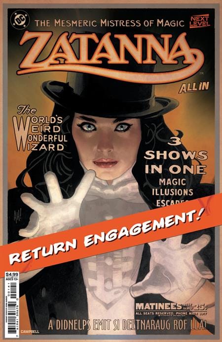 DC Comics NEW THIS WEEK ZATANNA (2026) #1 CVR C ADAM HUGHES CARD STOCK VAR (VF/NM)