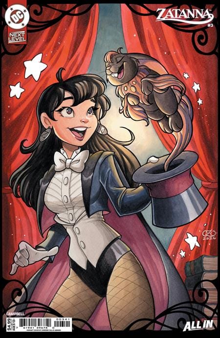 DC Comics NEW THIS WEEK ZATANNA (2026) #3 CVR D CHRISSIE ZULLO-UMINGA CARD STOCK VAR (VF/NM)