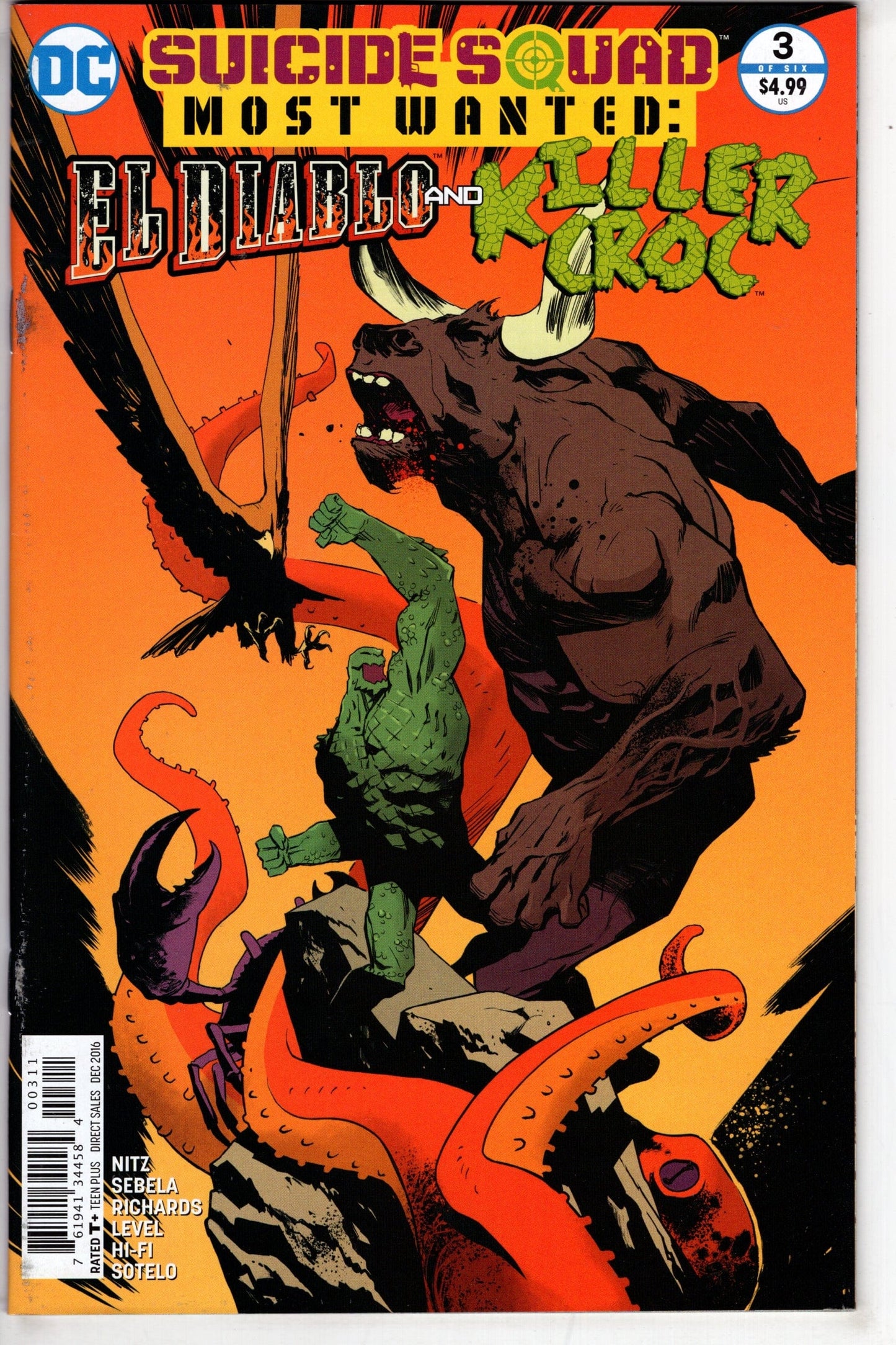 DC COMICS SUICIDE SQUAD MOST WANTED #3 (OF 6) EL DIABLO & KILLER CROC