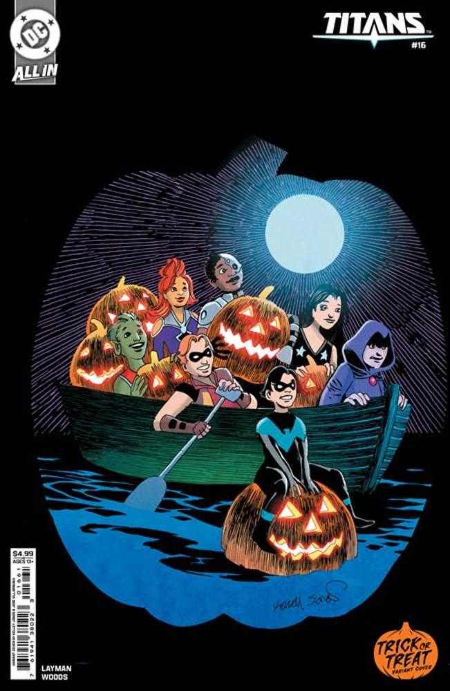 DC Comics Titans #16 Cover D Kelley Jones Trick Or Treat Card Stock Variant