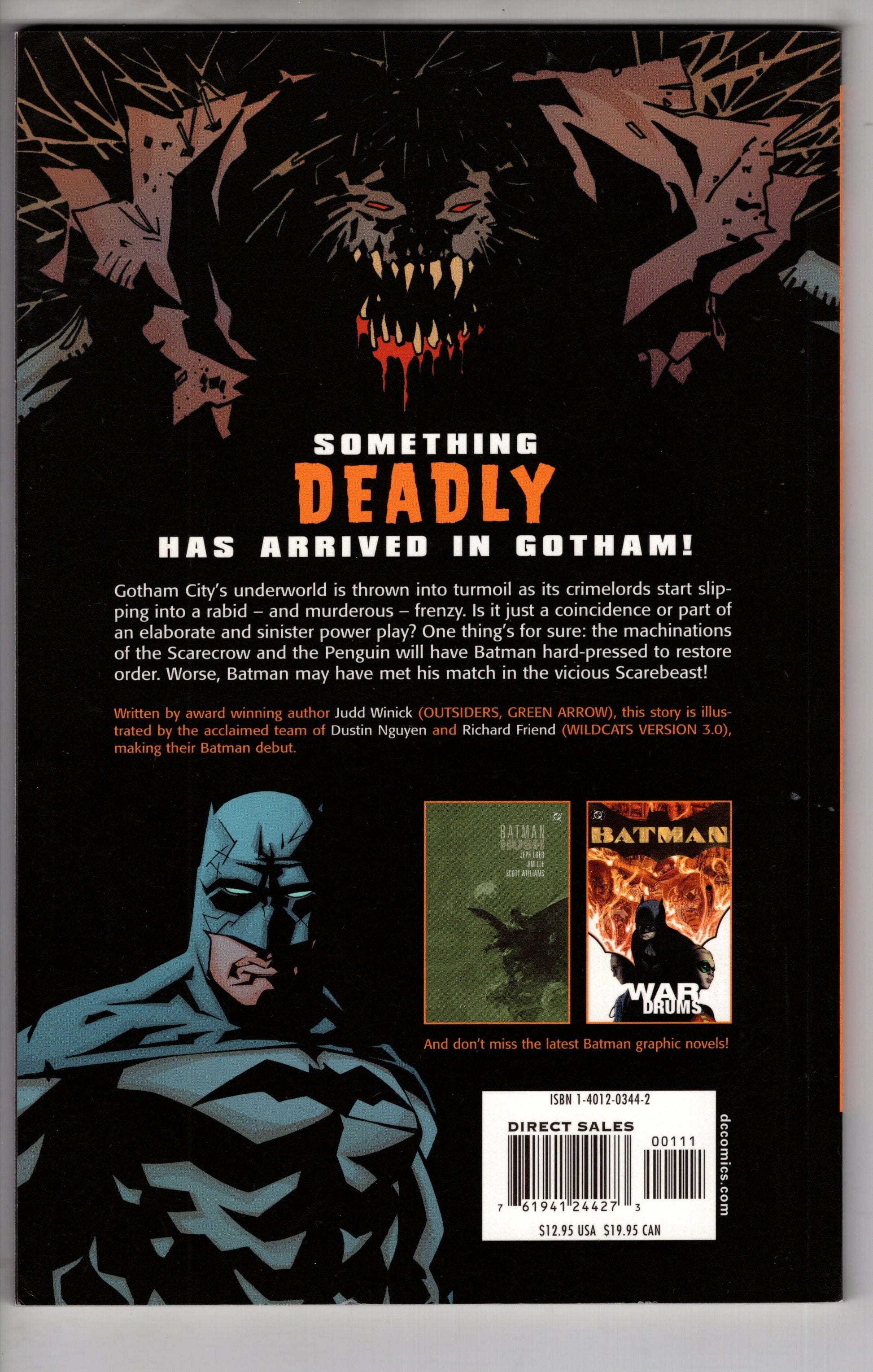 DC COMICS TRADE Batman As The Crow Flies TPB