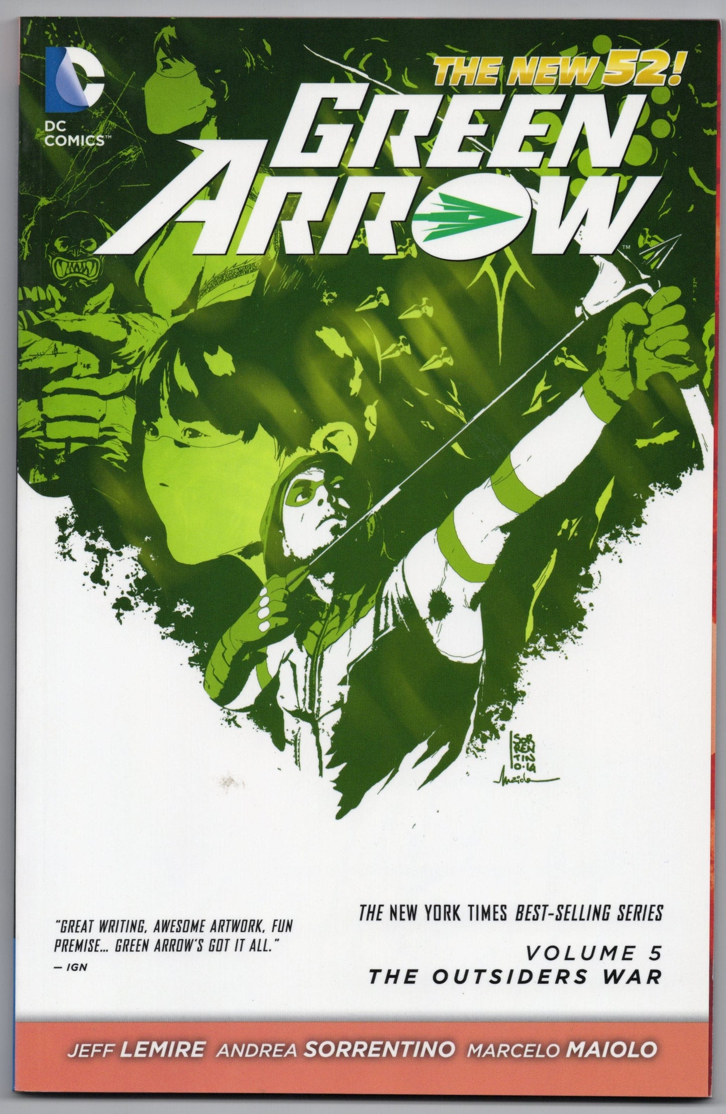 DC COMICS TRADE GREEN ARROW TP VOL 05 OUTSIDERS WAR (N52)