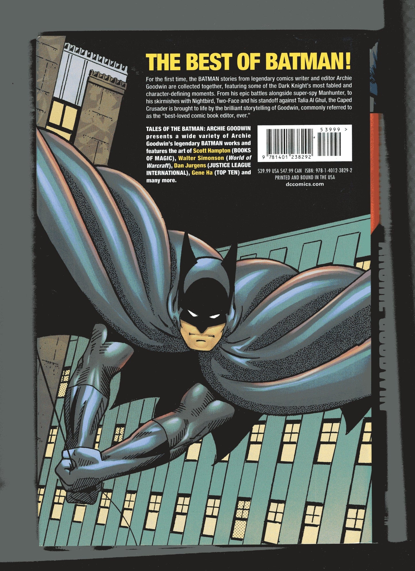 DC COMICS TRADE Tales Of Batman Archie Goodwin Hardcover