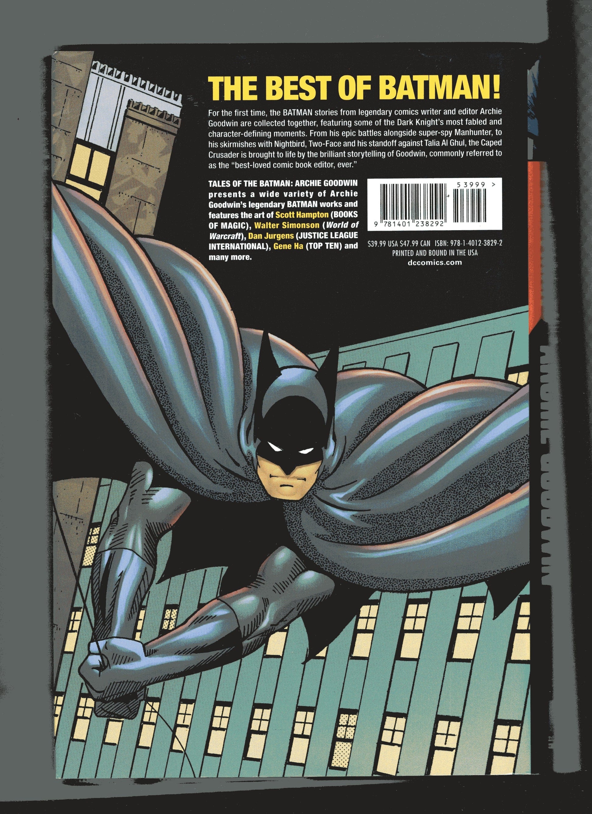 DC COMICS TRADE Tales Of Batman Archie Goodwin Hardcover