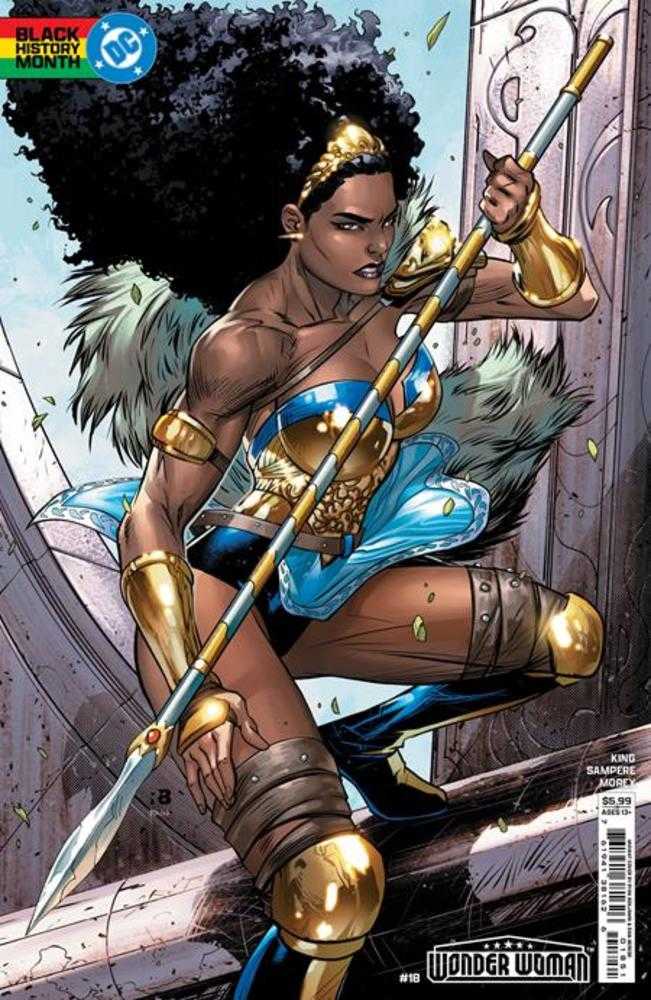 DC Comics Wonder Woman #18 Cover D Ryan Benjamin Black History Month Card Stock Variant