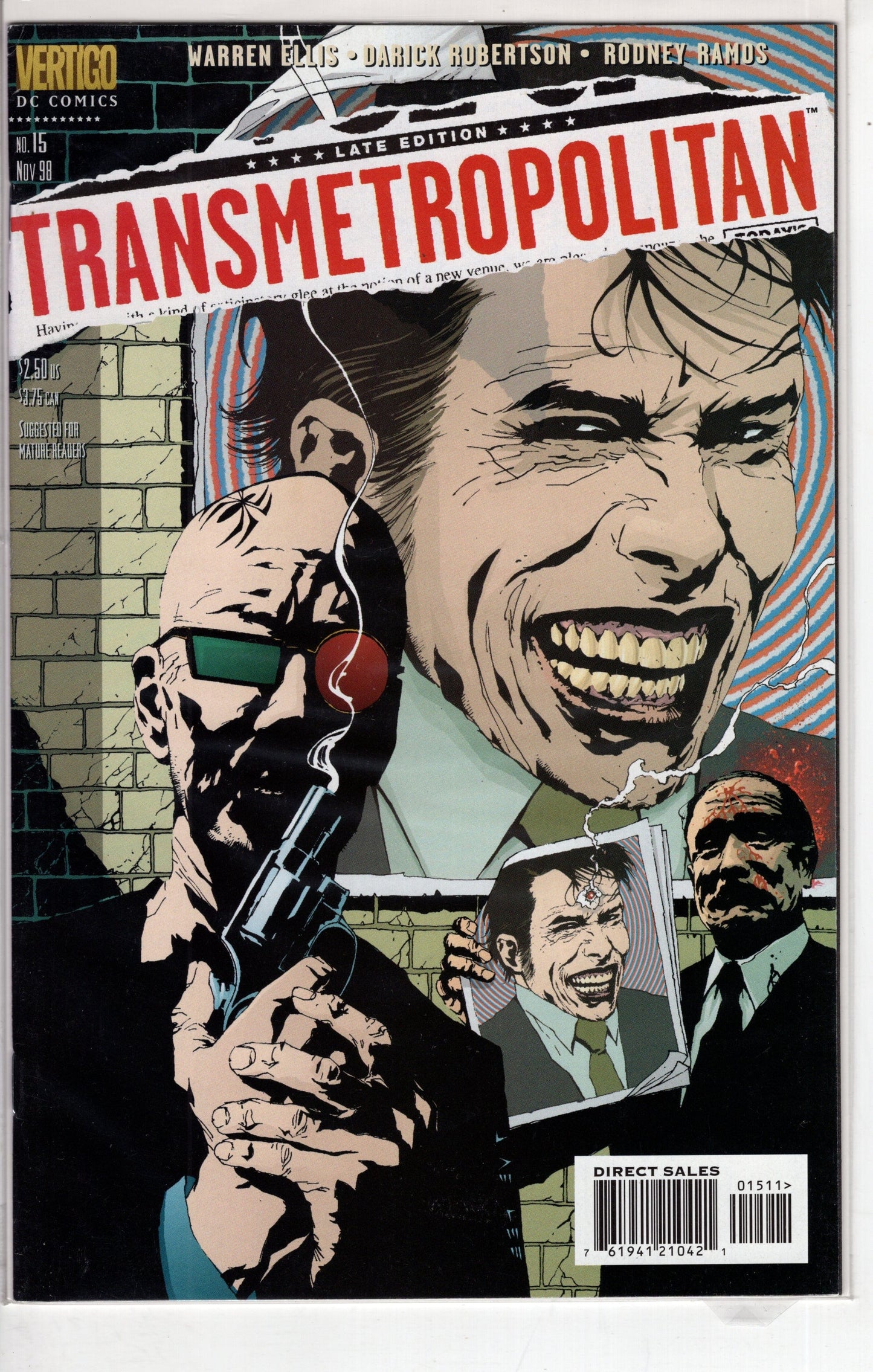 DC/Helix Comics Transmetropolitan #15 (1997-2002)