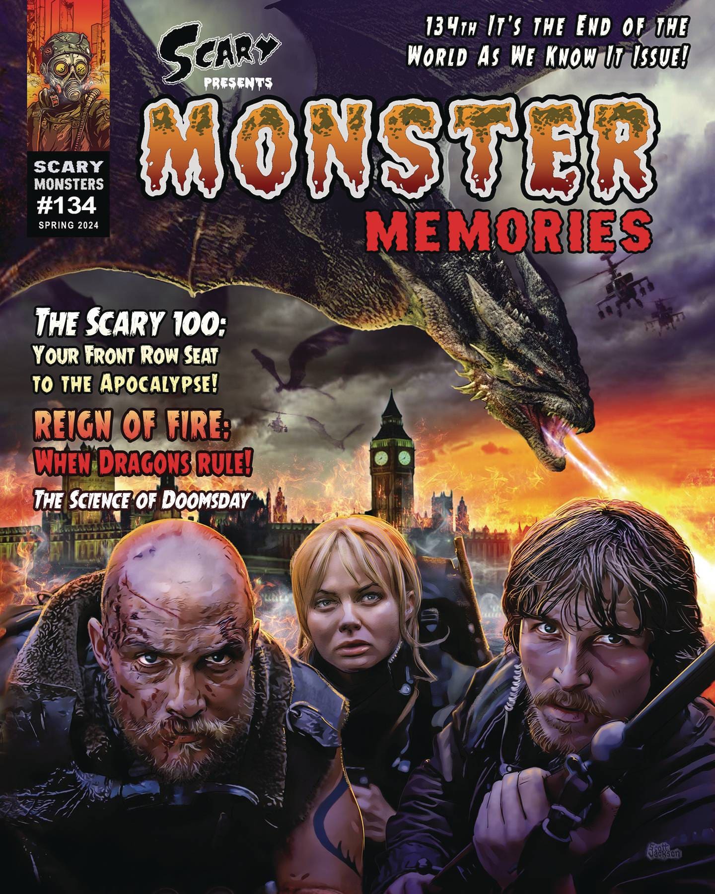 DENNIS DRUKTENIS PUBLISHING COMIC BOOK Scary Monsters Magazine #92
