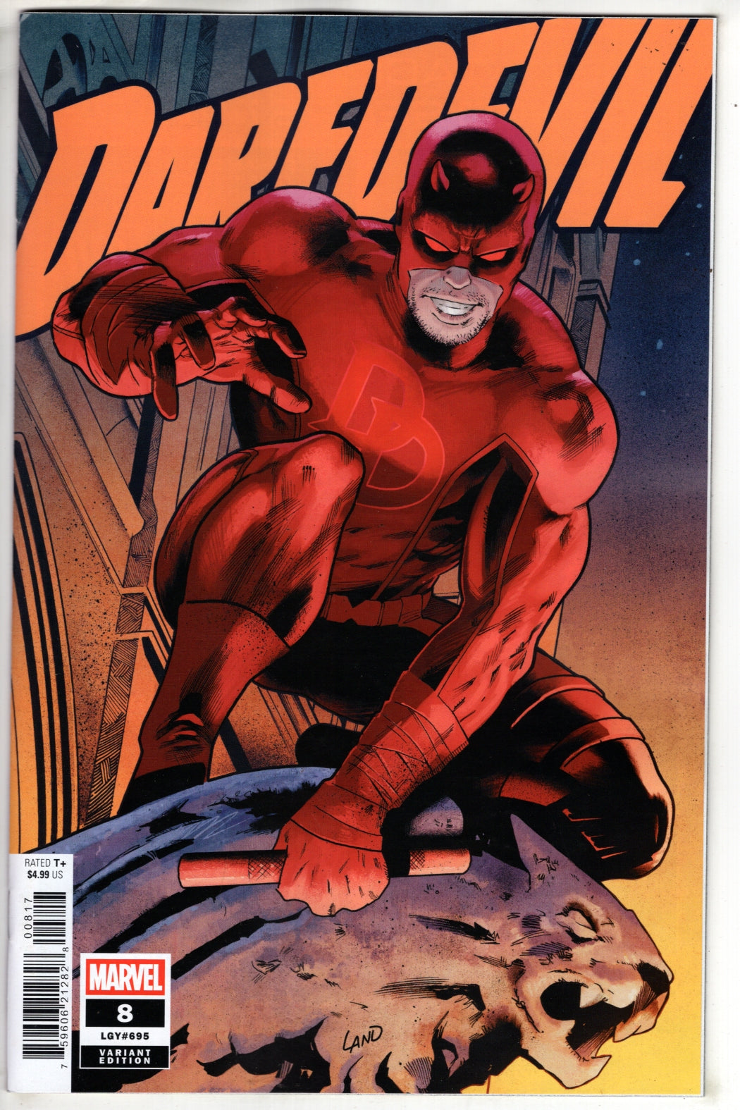 DAREDEVIL #8 GREG LAND VARIANT (VF/NM) - Packrat Comics