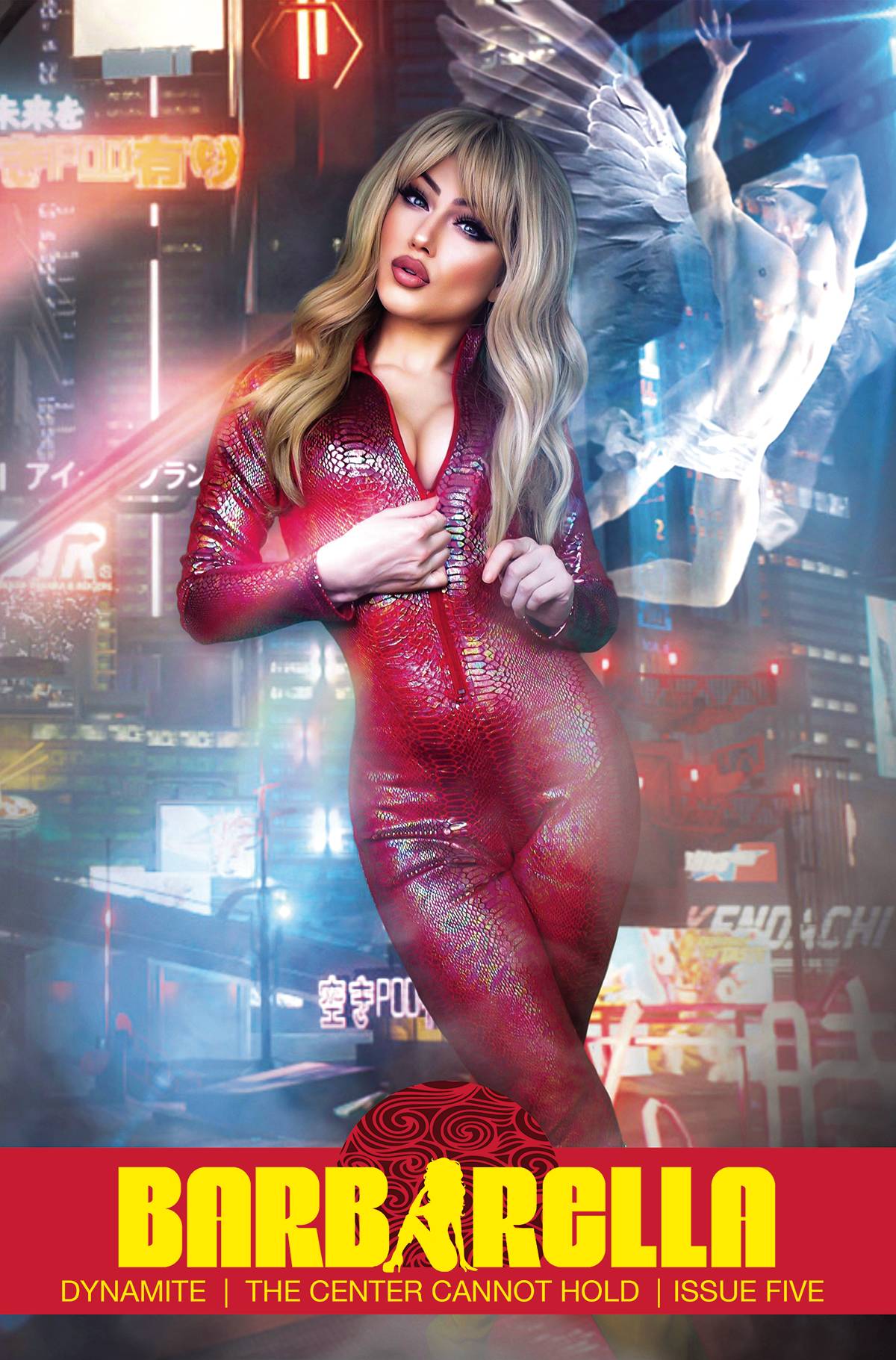 DYNAMITE COMIC BOOK BARBARELLA CENTER CANNOT HOLD #5 CVR E COSPLAY (DAMAGED COPY)