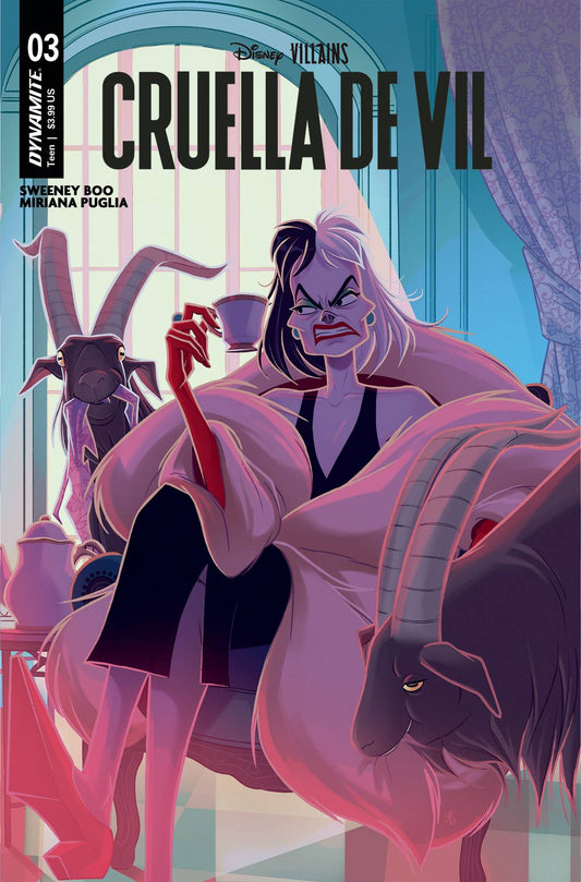 DYNAMITE COMIC BOOK DISNEY VILLAINS CRUELLA DE VIL #3 CVR A BOO (DAMAGED COPY)