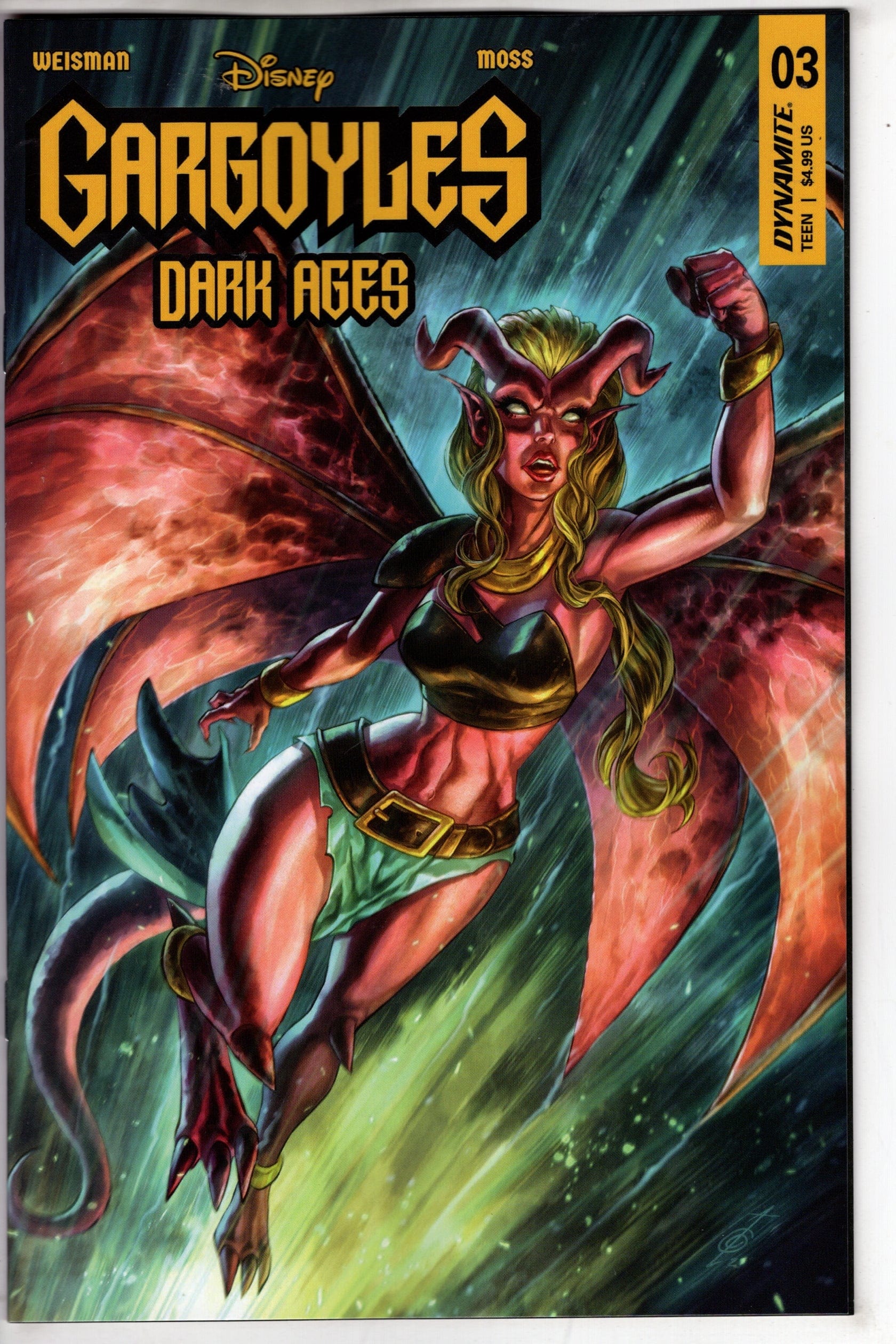 DYNAMITE COMIC BOOK Gargoyles Dark Ages #3 Cover B Quah