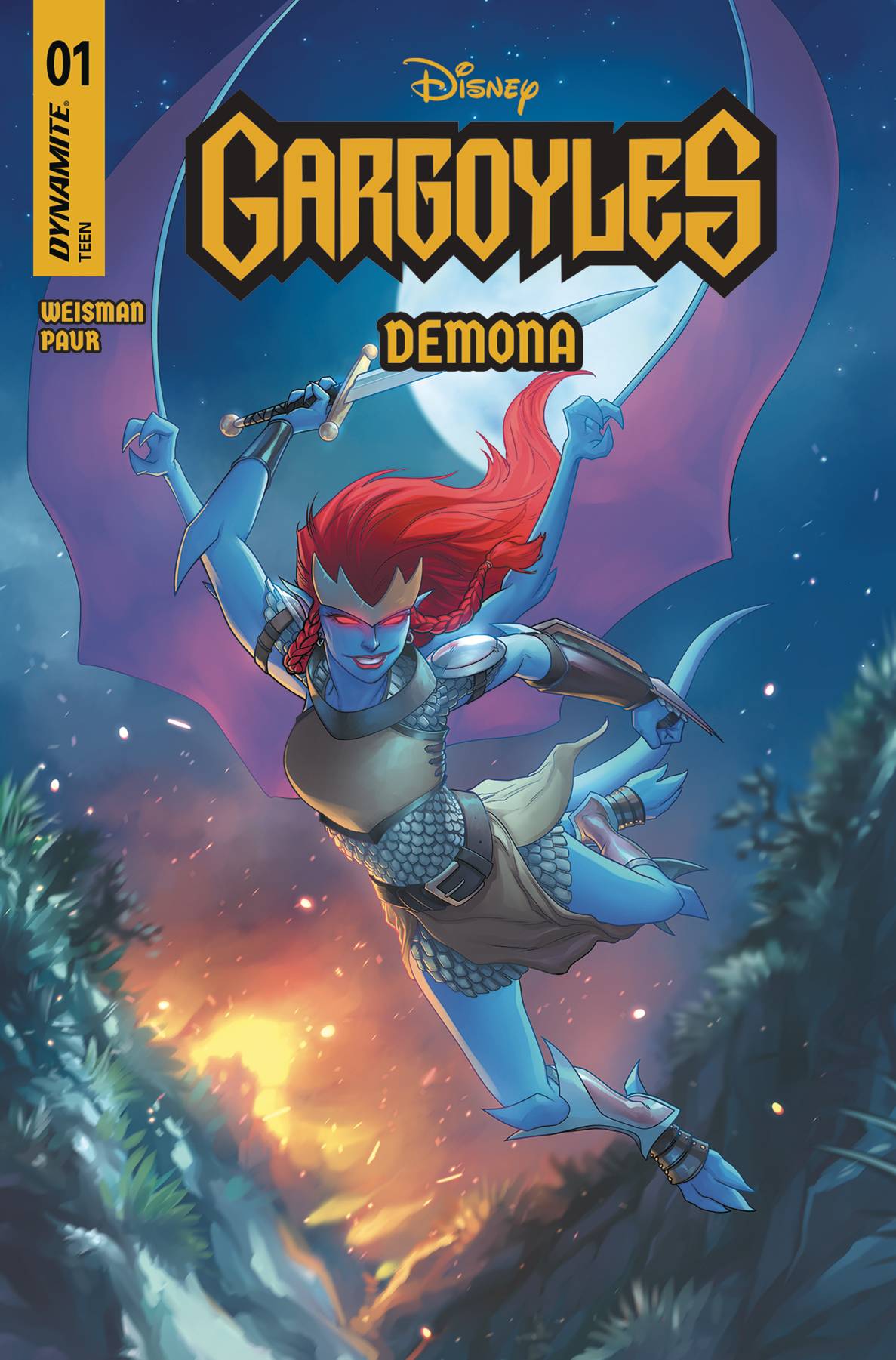 DYNAMITE COMIC BOOK GARGOYLES DEMONA #1 CVR A MEGHAN HETRICK