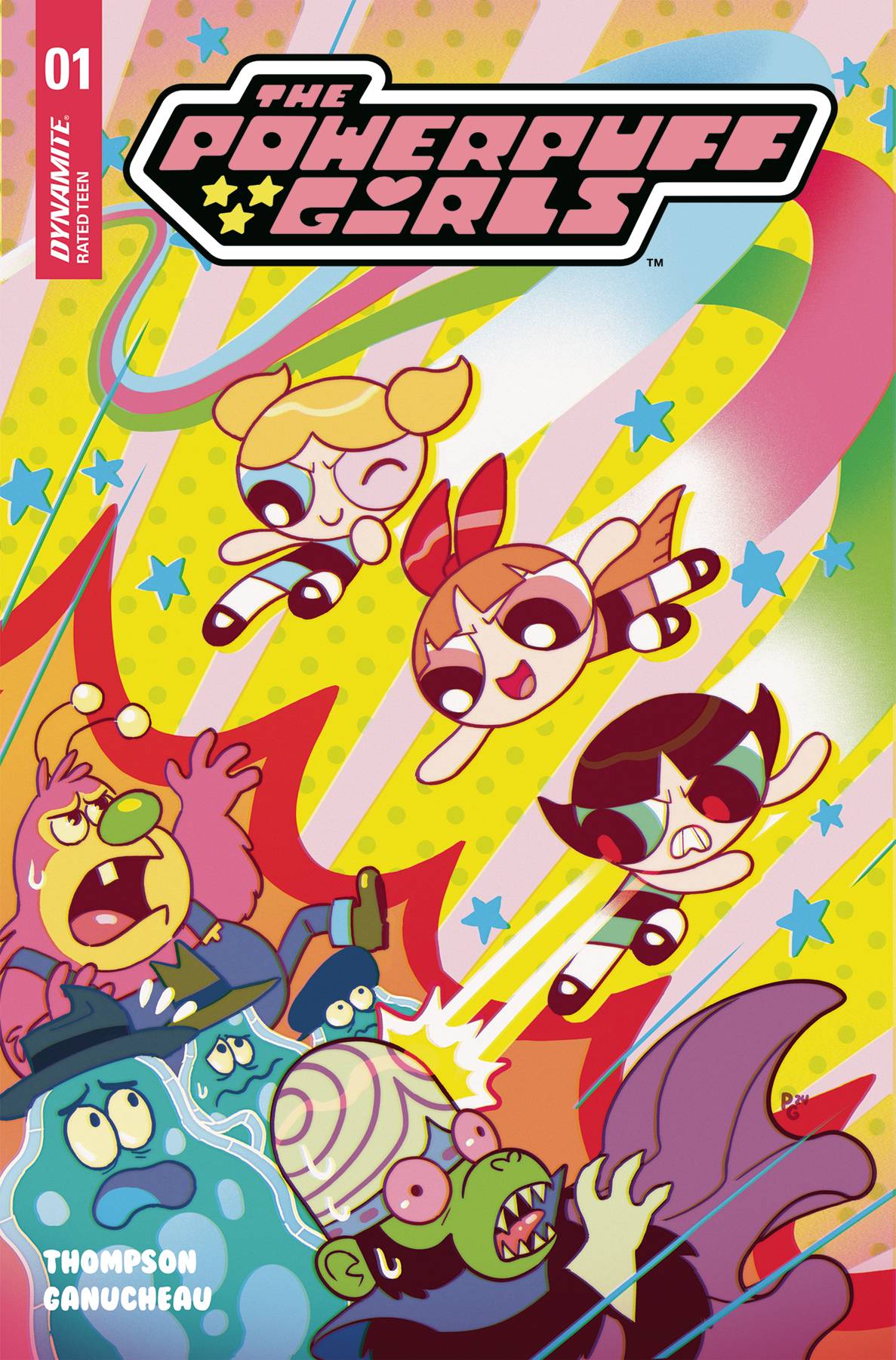 DYNAMITE COMIC BOOK POWERPUFF GIRLS #1 CVR A GANUCHEAU