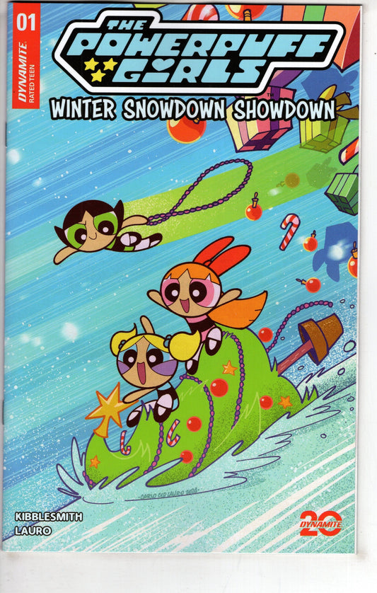DYNAMITE COMIC BOOK Powerpuff Girls Winter Snowdown Showdown #1 Cover A Lauro