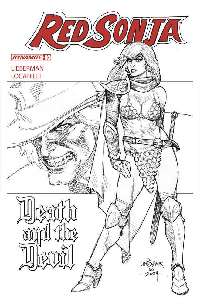 DYNAMITE COMIC BOOK Red Sonja Death And The Devil #3 Cover H 15 Copy Variant Edition Linsner
