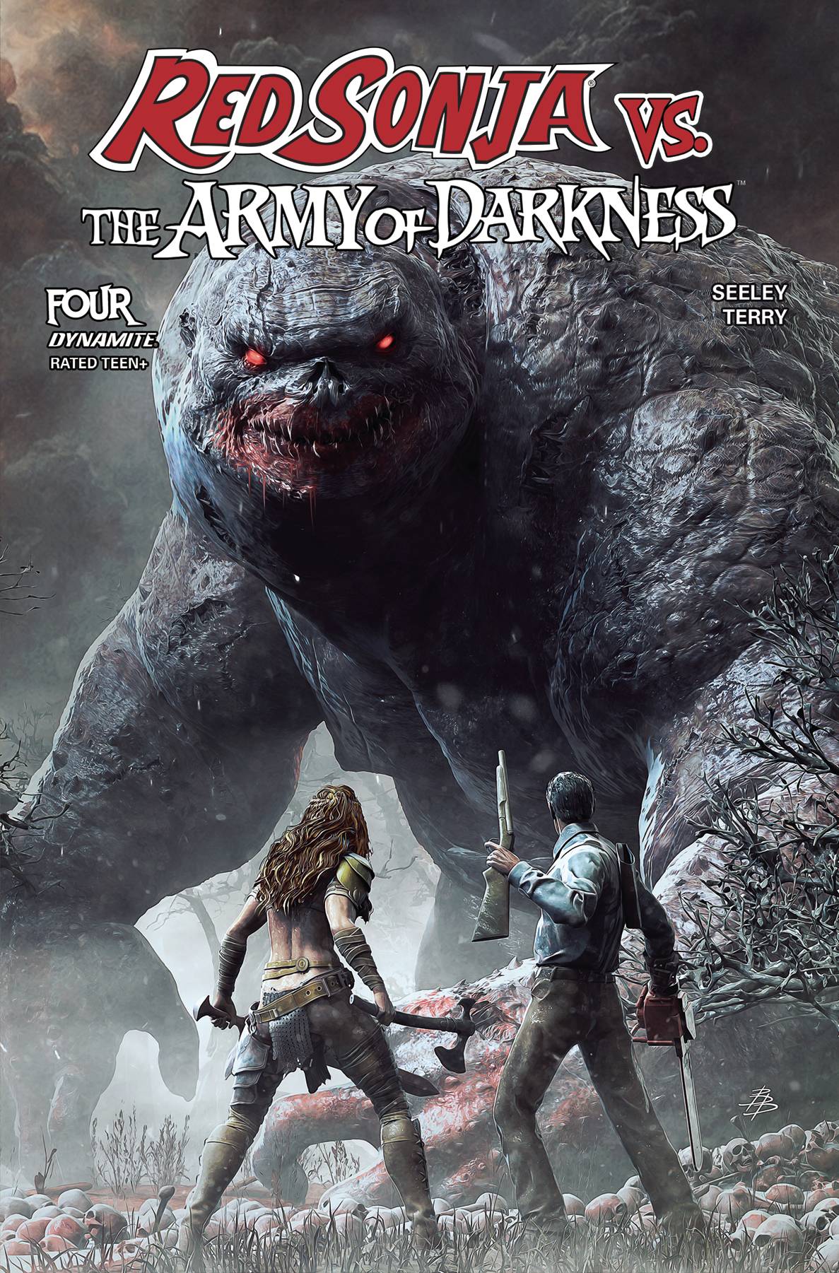 DYNAMITE COMIC BOOK RED SONJA VS AOD #4 CVR A BJORN BARENDS