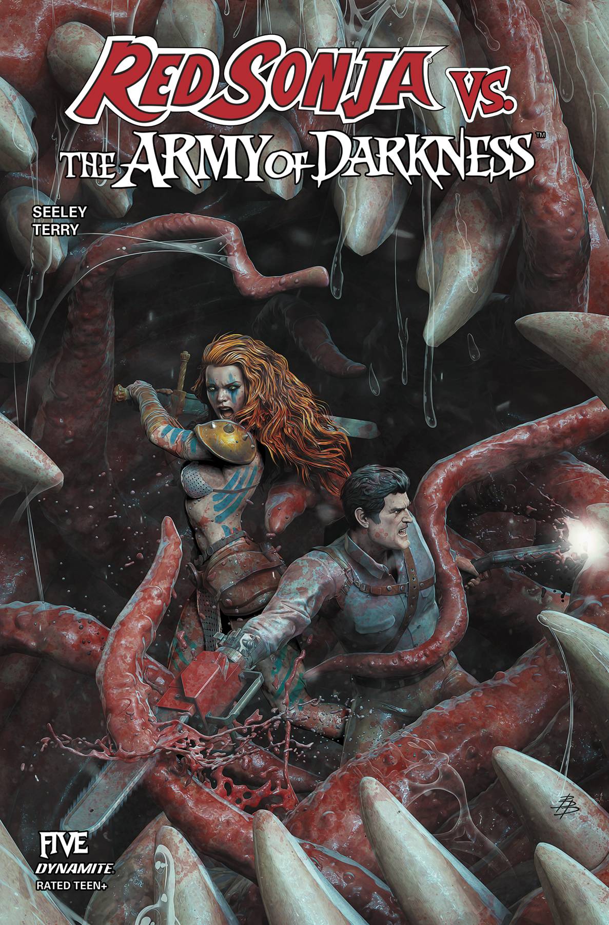 DYNAMITE COMIC BOOK RED SONJA VS AOD #5 CVR A BARENDS