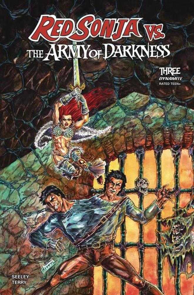 DYNAMITE COMIC BOOK Red Sonja vs The Army Of Darkness #3 Cover D Nikkol Jelenic Variant