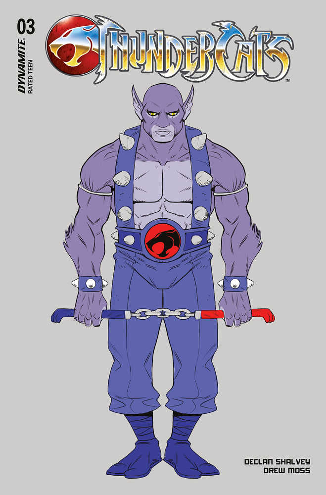 DYNAMITE COMIC BOOK Thundercats #3 Cover K 10 Copy Variant Edition Moss Panthro Character Des