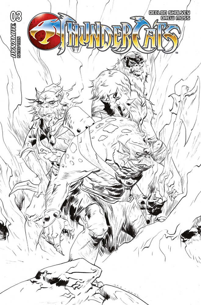 DYNAMITE COMIC BOOK Thundercats #3 Cover P 20 Copy Variant Edition Lee Line Art