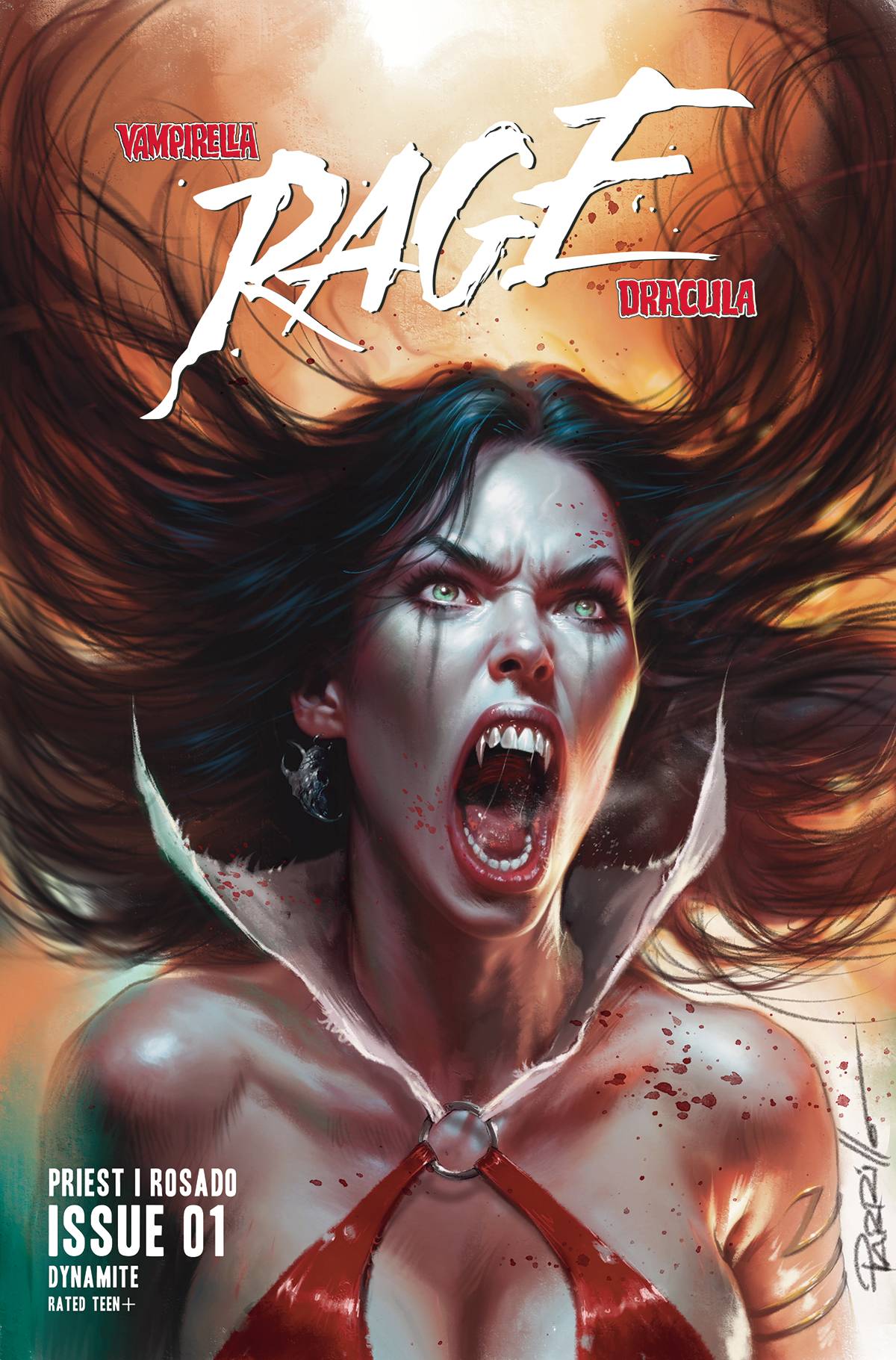 DYNAMITE COMIC BOOK VAMPIRELLA DRACULA RAGE #1 CVR A PARRILLO (FN)