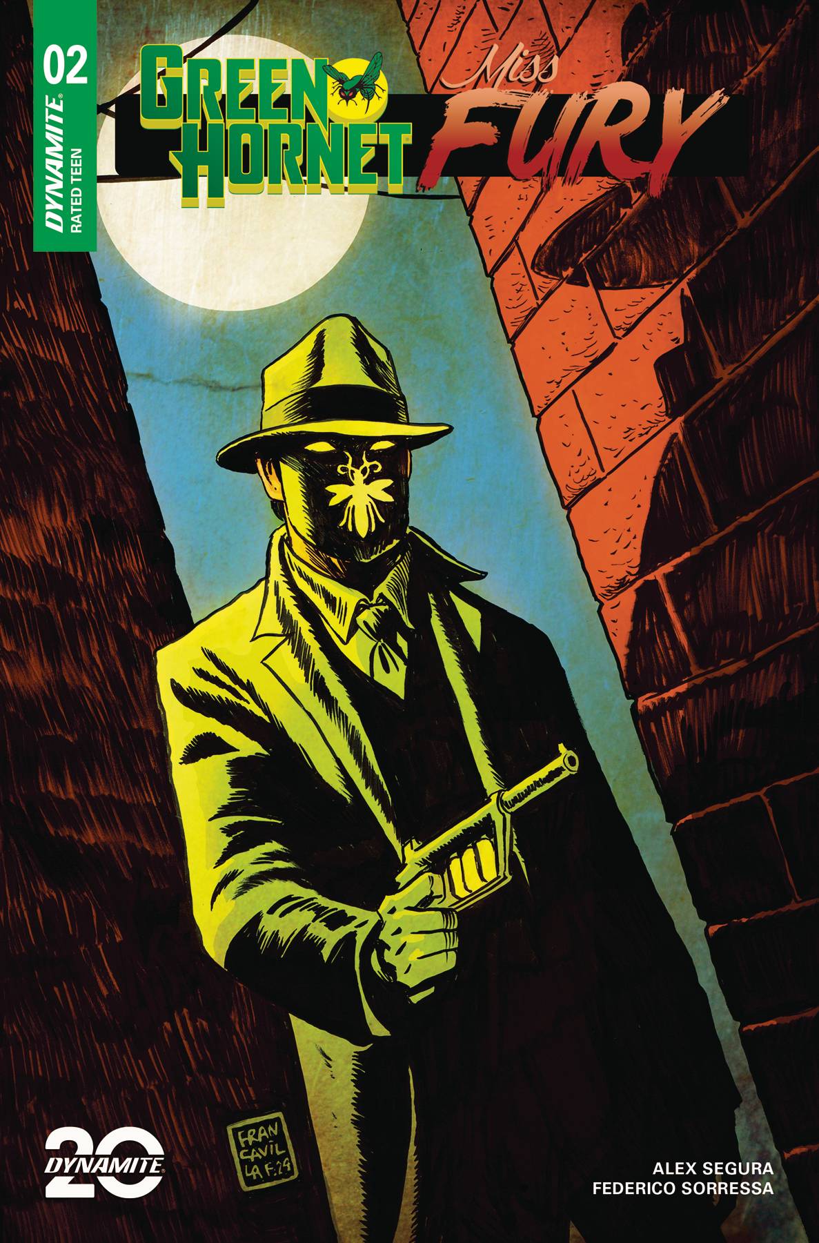 DYNAMITE Comics GREEN HORNET MISS FURY #2 CVR A FRANCAVILLA-Clearance Book