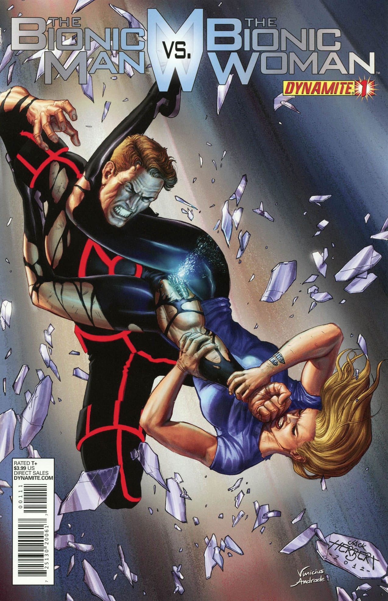 Dynamite Entertainment COMIC BOOK The Bionic Man vs. The Bionic Woman #1 - VAR (VF/NM)
