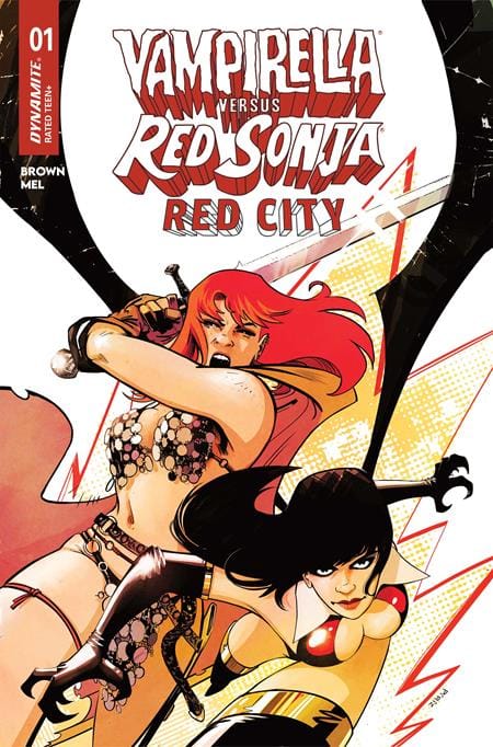 DYNAMITE Entertainment NEW LAST WEEK VAMPIRELLA VS RED SONJA RED CITY #1 CVR A SEBASTIAN PIRIZ (VF/NM)