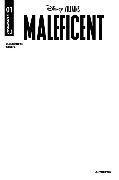 Dynamite Entertainment NEW THIS WEEK DISNEY VILLAINS MALEFICENT #1 CVR E BLANK AUTHENTIX VAR