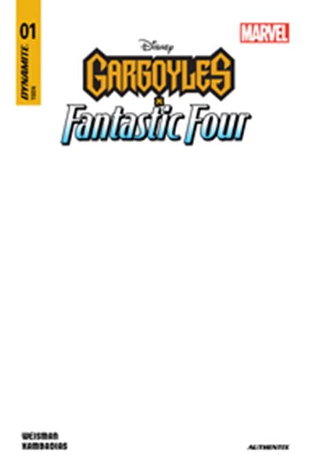 Dynamite Entertainment NEW THIS WEEK GARGOYLES X FANTASTIC FOUR #1 CVR F BLANK AUTHENTIX VAR [VF/NM]