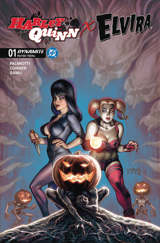 Dynamite Entertainment NEW THIS WEEK HARLEY QUINN X ELVIRA #1 CVR C JOSEPH MICHAEL LINSNER VAR
