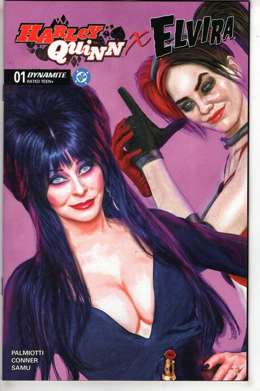 Dynamite Entertainment NEW THIS WEEK HARLEY QUINN X ELVIRA #1 CVR Y INC 1:10 MARK SPEARS PINK FOC BONUS VAR