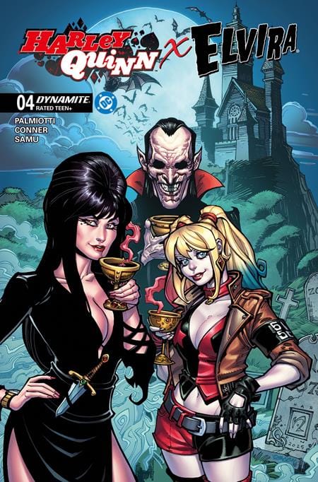 DYNAMITE Entertainment NEW THIS WEEK HARLEY QUINN X ELVIRA #4 CVR B  (VF/NM)