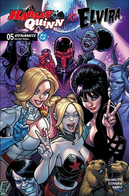 DYNAMITE Entertainment NEW THIS WEEK HARLEY QUINN X ELVIRA #5 CVR B CHAD HARDIN VAR (VF/NM)