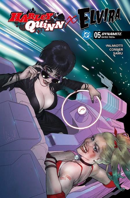 DYNAMITE Entertainment NEW THIS WEEK HARLEY QUINN X ELVIRA #5 CVR D BEN CALDWELL VAR (VF/NM)