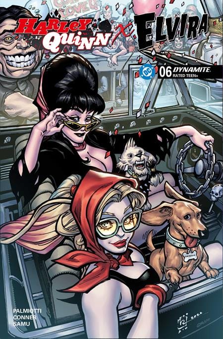 DYNAMITE Entertainment NEW THIS WEEK HARLEY QUINN X ELVIRA #6 CVR B CHAD HARDIN VAR (VF/NM)
