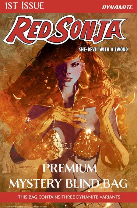DYNAMITE Entertainment NEW THIS WEEK RED SONJA SHE DEVIL WITH A SWORD #1 CVR G PREMIUM MYSTERY BLIND BAG VAR (VF/NM)