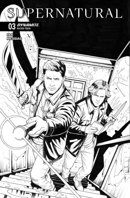 DYNAMITE Entertainment NEW THIS WEEK SUPERNATURAL #3 CVR F INC 1:10 ANDREA BROCCARDO LINE ART VAR