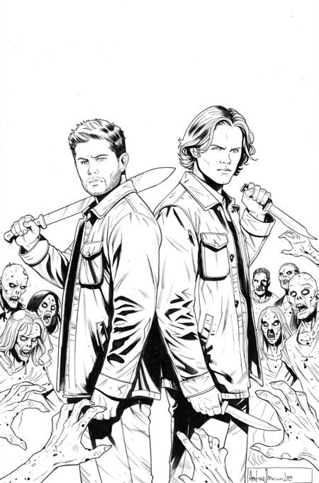 DYNAMITE Entertainment NEW THIS WEEK SUPERNATURAL #4 CVR H INC 1:15 ANDREA BROCCARDO LINE ART VIRGIN VAR (VF/NM)