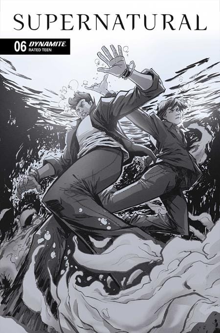DYNAMITE Entertainment NEW THIS WEEK SUPERNATURAL #6 CVR F INC 1:10 ALFREDO CARDONA LINE ART VAR (VF/NM)