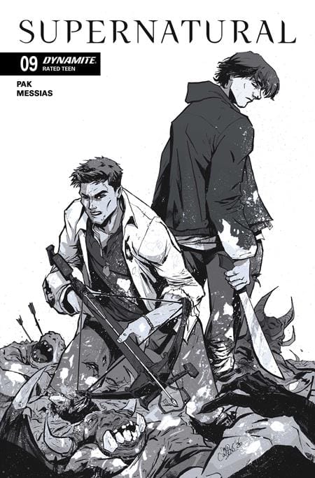 DYNAMITE Entertainment NEW THIS WEEK SUPERNATURAL #9 CVR G INC 1:10 DAVID COUSENS LINE ART VAR (VF/NM)