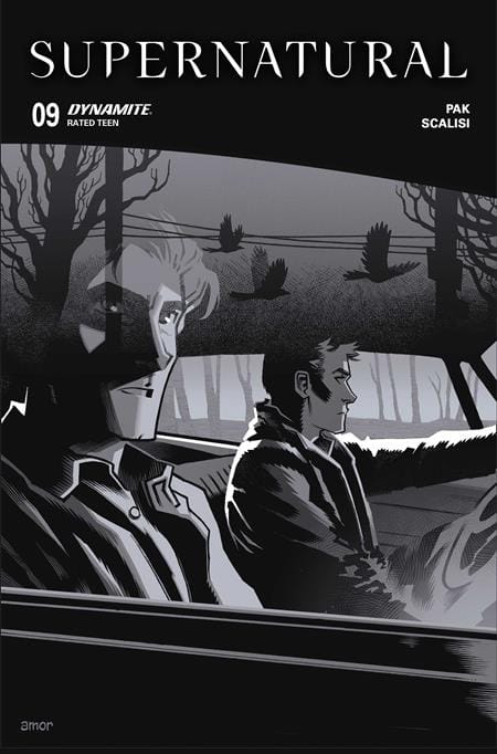 DYNAMITE Entertainment NEW THIS WEEK SUPERNATURAL #9 CVR H INC 1:10 JOHN AMOR LINE ART VAR (VF/NM)