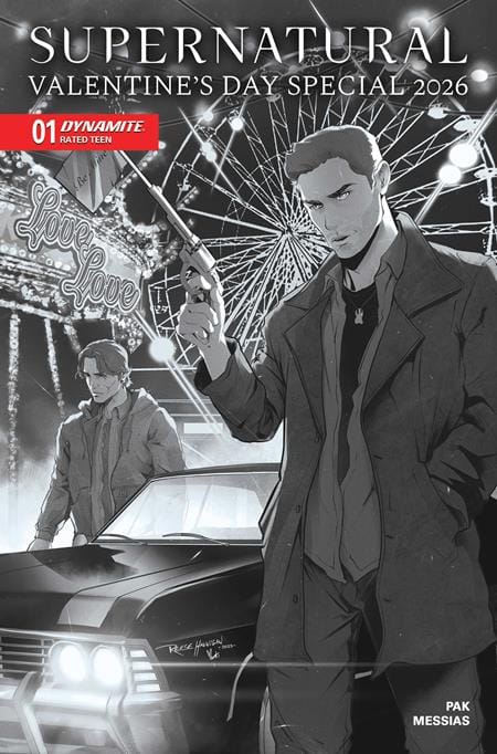 DYNAMITE Entertainment NEW THIS WEEK SUPERNATURAL VALENTINES DAY SPECIAL 2026 #1 (ONE SHOT) CVR F INC 1:10 REESE HANNIGAN LINE ART VAR (VF/NM)